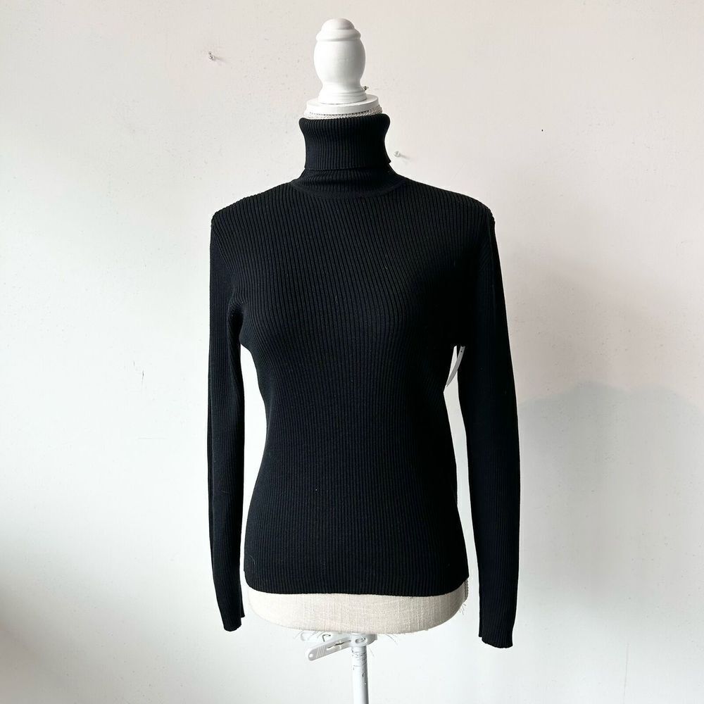 M Preview Black Turtleneck  Long Sleeve